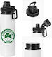 Koupakoupa Kinder Trinkflasche Panathinaikos Aluminium mit Schraubverschluss Auslaufsicher 850ml