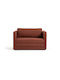 Doppelsitzer Sofa Sofa Orange 119x76x79cm