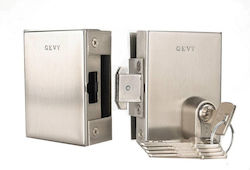 Gevy Glass Door Lock Silver