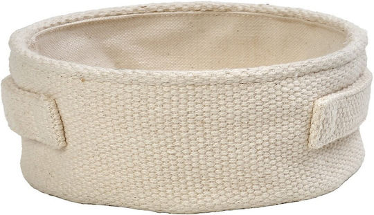 Espiel Storage Basket Fabric Beige 21x21x8cm 1pcs