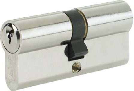 Yale Lock Cylinder 60mm with 3 Keys Silver