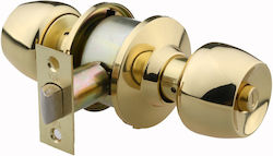 Yale Knob Lock Gold