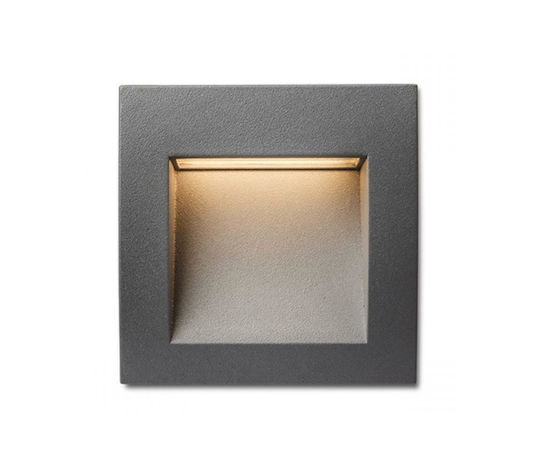 Rendl Light Studio Επιτοίχιο Εξωτερικό Σποτ LED IP65 1.5W με Θερμό Λευκό Φως 9x9εκ.