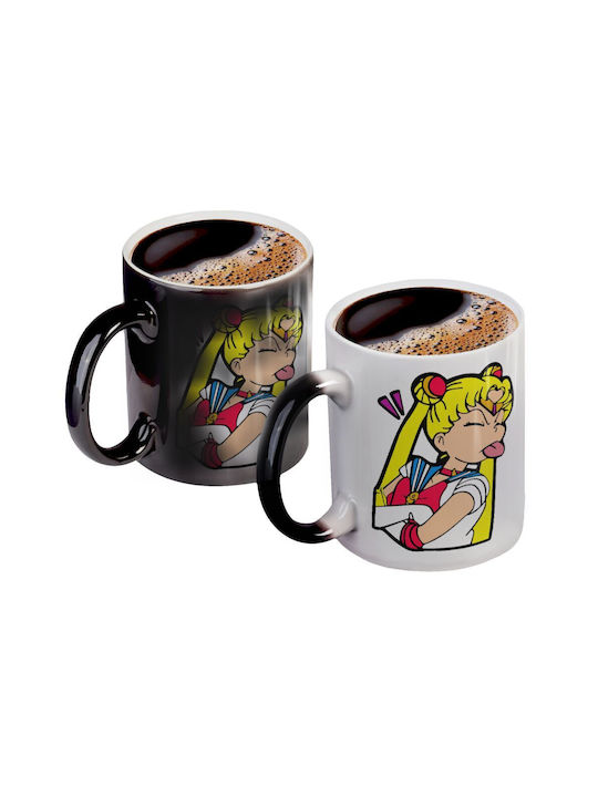 Koupakoupa Heat Change Mug Ceramic Black 330ml