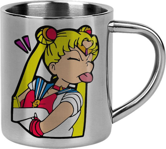 Koupakoupa Becher Metallisch Silber 300ml