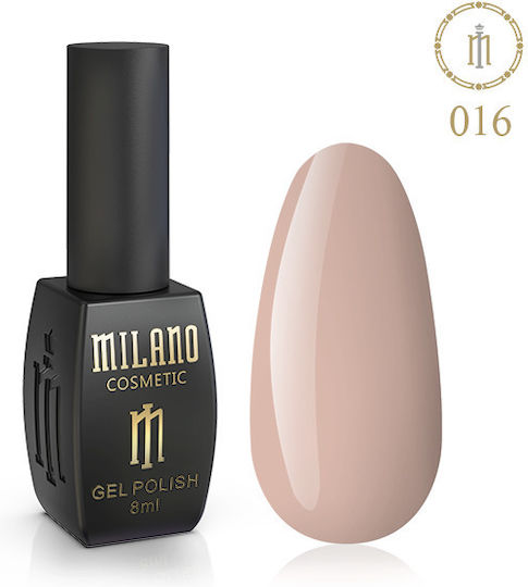 Milano Cosmetic Halb-permanenter Nagellack 016 8ml 1Stück