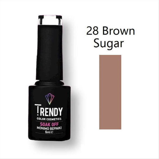 Trendy Color Cosmetics Halb-permanenter Nagellack 28 6ml 1Stück