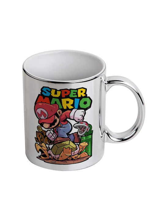 Koupakoupa Mug Ceramic Silver 330ml