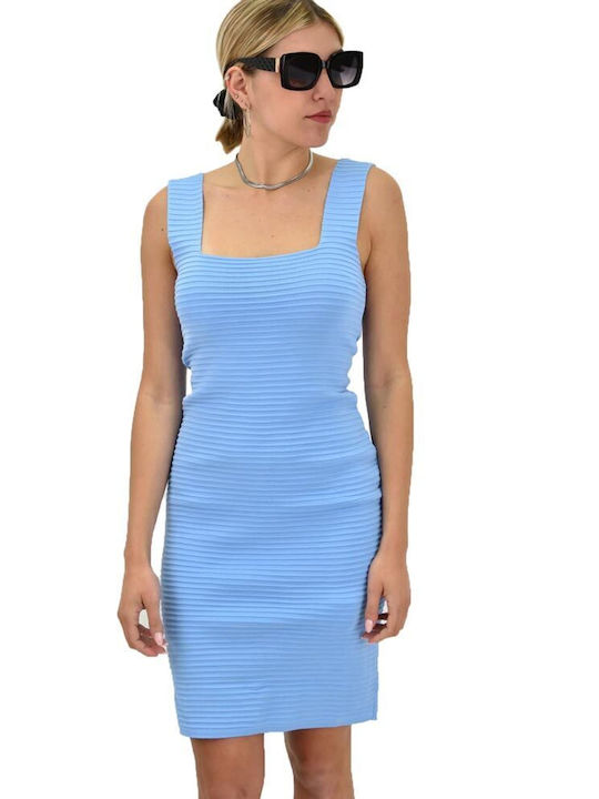 Potre Καλοκαιρινό Midi Φόρεμα Γαλάζιο