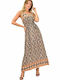 Potre Summer Maxi Dress Beige