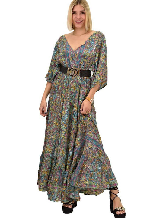 Summer Maxi Dress Turquoise