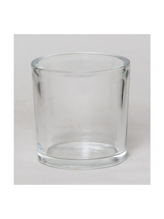 Floran Διακοσμητικό Βάζο Glas Transparent 14x14x14cm 1Stück