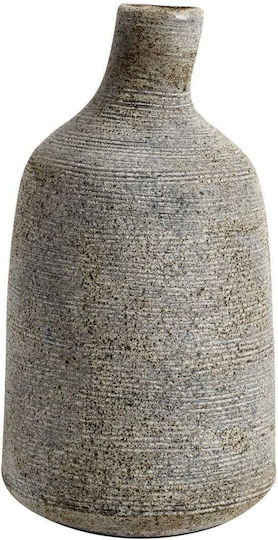 Muubs Διακοσμητικό Βάζο Πήλινο Γκρι Φ14.5xΥ26cm