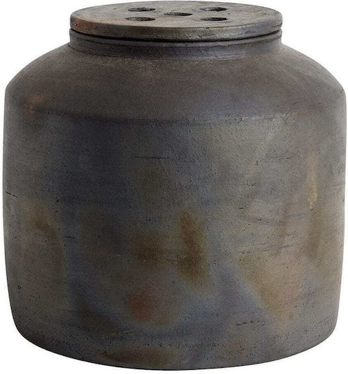 Muubs Διακοσμητικό Βάζο Πήλινο Καφέ Φ25xΥ24cm