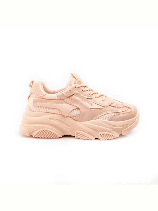 Malesa Γυναικεία Chunky Sneakers Ροζ