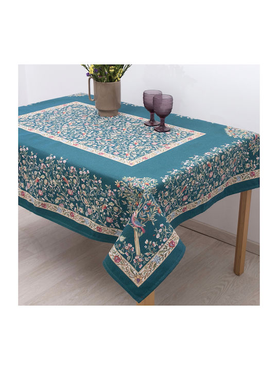 Dimeco Alina Polyester Tablecloth Green 140x220cm