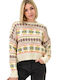 Women's Long Sleeve Sweater Beige