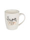 Out of the Blue Super Mom Mug Made of White Porcelain 350ml