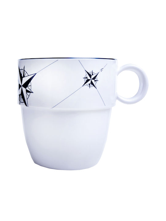 Marine Business Mug Ceramic White 320ml 6pcs