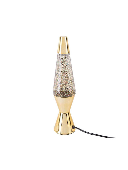 Leitmotiv Dekorative Lampe Lavalampe Gold