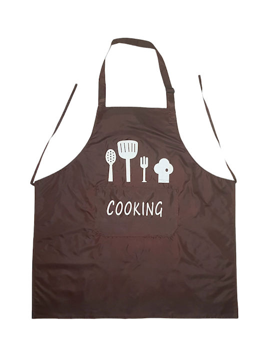 Whitegg Cooking Impermeabil Șorț de Bucătărie Maro 70x66cm 1buc