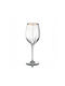 Novaker Glass Champagne made of Crystal in Gold Color Goblet 1pcs