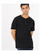 Tiffosi Men's Short Sleeve Blouse with Buttons Black