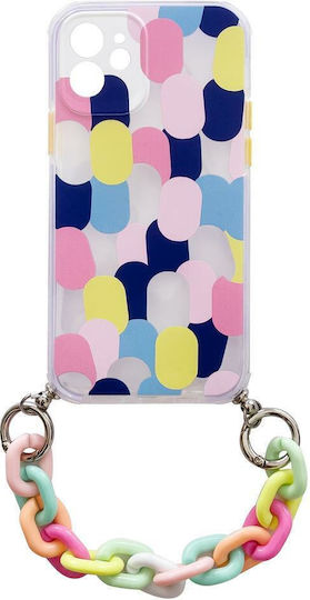 Chain Back Cover Σιλικόνης / Πλαστικό με Λουράκι Πολύχρωμο (Redmi Note 10 / 10s / Poco M5s)