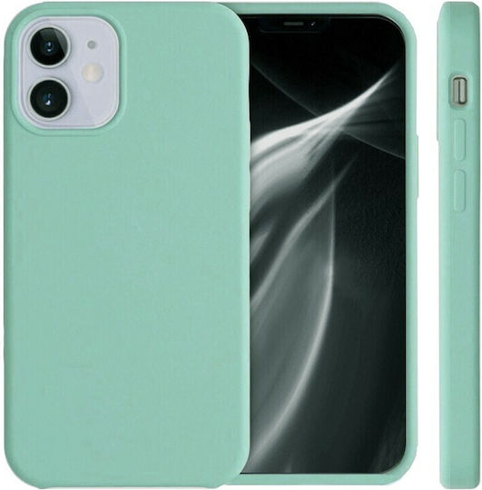 Umschlag Rückseite Silikon Türkis (iPhone 12 miniNokia 5.4)