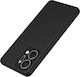 Liquid Back Cover Silicon Negru (Honor X7a)