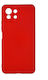 Umschlag Rückseite Silikon Set mit Glas Rot (Mi 11 Lite / 11 Lite 5G / 11 Lite 5G NE)