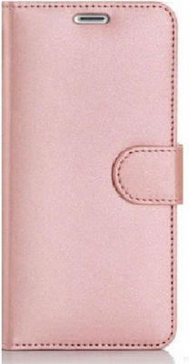 Synthetic Leather Book Rose Gold (Redmi 12C)