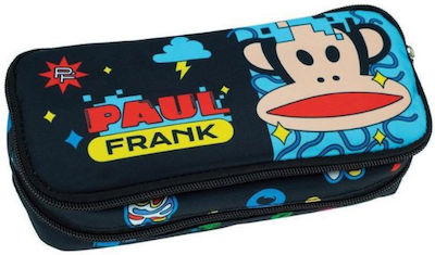 Back Me Up Paul Frank Digital Pencil Case Barrel with 2 Compartments Multicolored