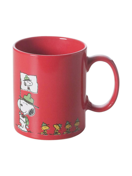 Excelsa Snoopy Κούπα Κεραμική Κόκκινη 300ml