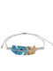 Sava Jewellery Damen Armband Makramee aus Kabel mit Perlen