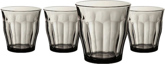 General Trade Set Water Glasses Glass Grey 310ml 4 Pieces