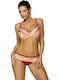 Set Bikini Push Up Beige/Bordeuax 116555