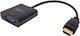Approx Converter HDMI male to VGA female 1pcs APPC11V3