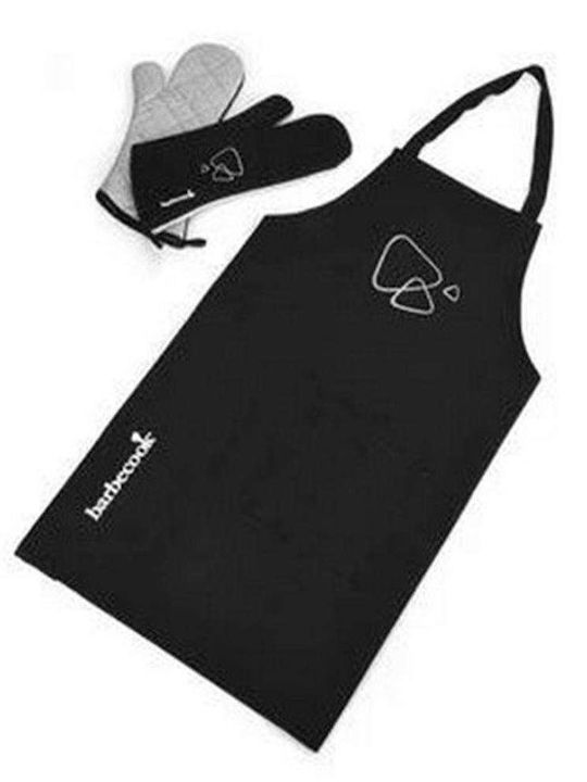 BarbeCook Ποδιά Κουζίνας με Γάντι Μαύρη 223.0802.000 3τμχ