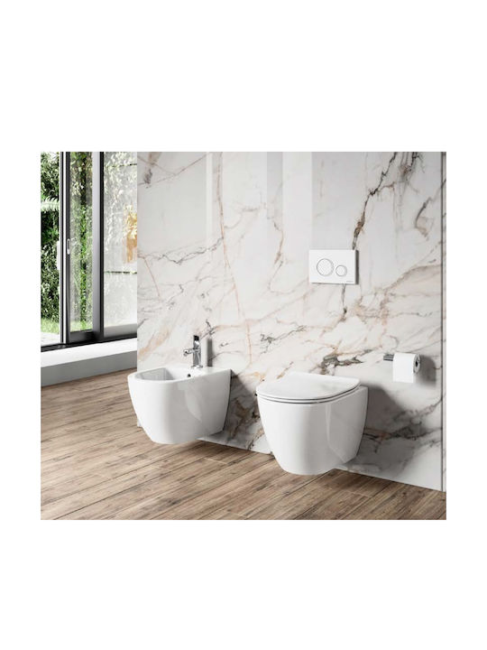 Sanindusa Sanibold Wandhängende Toilette mit Sc...