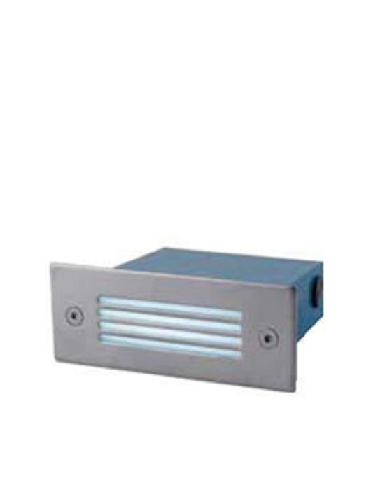 Alfa Linea Επιτοίχια Εξωτερική Πλαφονιέρα LED με Ψυχρό Λευκό Φως