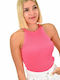 Women's Summer Blouse Sleeveless Fuchsia 16890