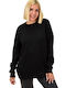 Potre Damen Langarm Pullover Schwarz