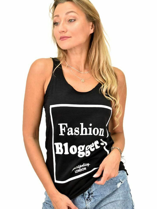 Potre Women's Summer Blouse Cotton Sleeveless Black