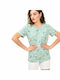 Potre Women's T-shirt Floral Green