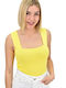 Potre Women's Summer Blouse Sleeveless Yellow