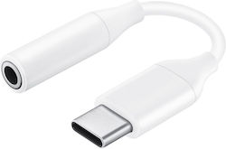 Samsung Μετατροπέας USB-C male σε 3.5mm female Λευκό (EE-UC10JUWEGUS)