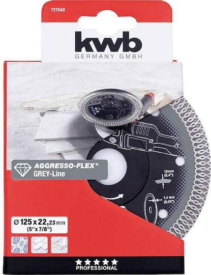 KWB Cutting Disc Construction Materials Hole Diameter 125mm 1pcs