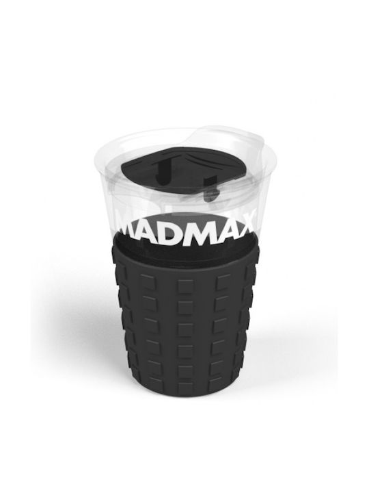 Madmax Cană Plastic cu Capac Neagră 350ml 1buc