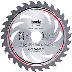 KWB Cutting Disc Wood Hole Diameter 190mm with ...